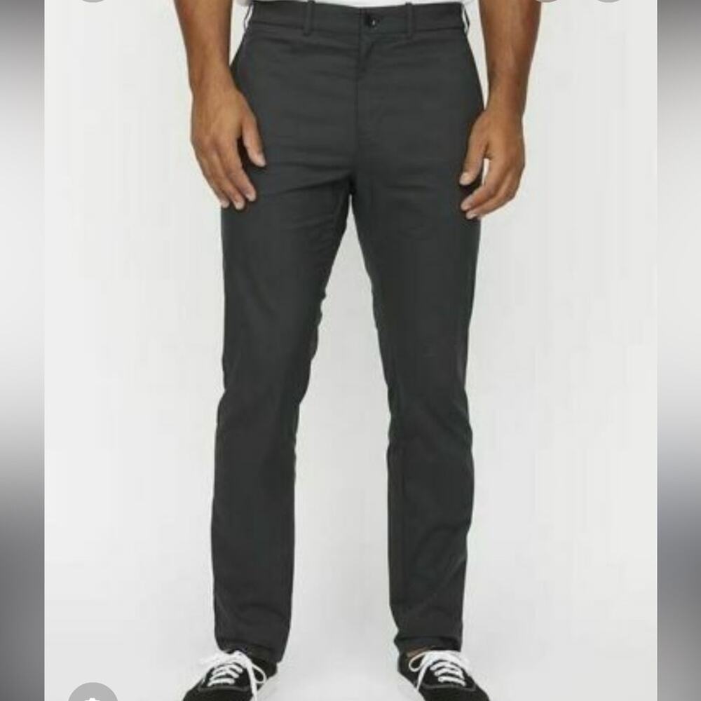 Hill City Lightweight Everyday Pant Washed Black Tech Chino Size 34/30